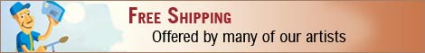 Free Shipping is offered by many of our artists.